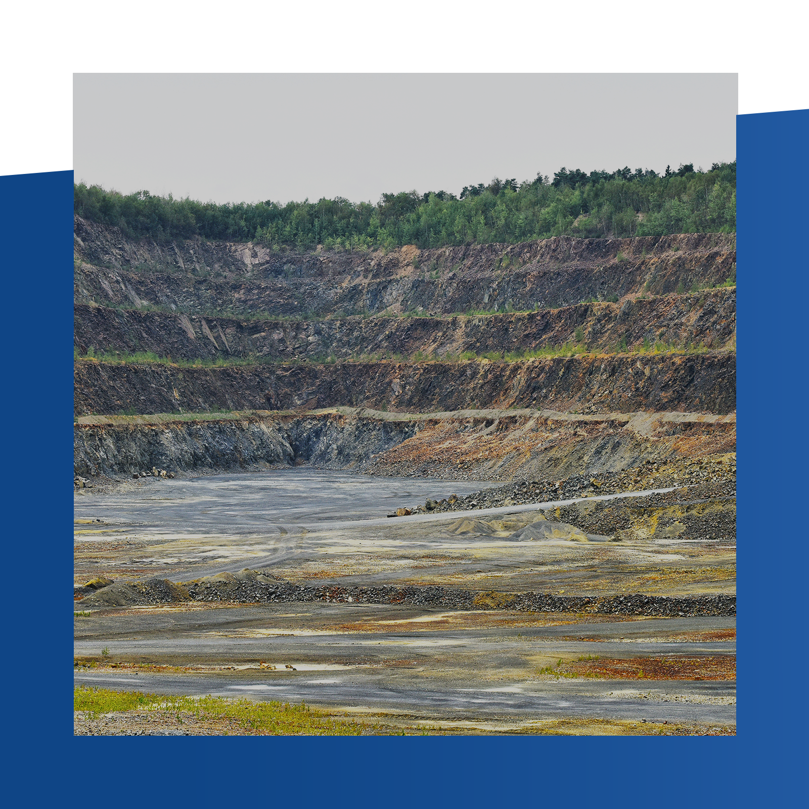 Gewinnung von Hartstein.