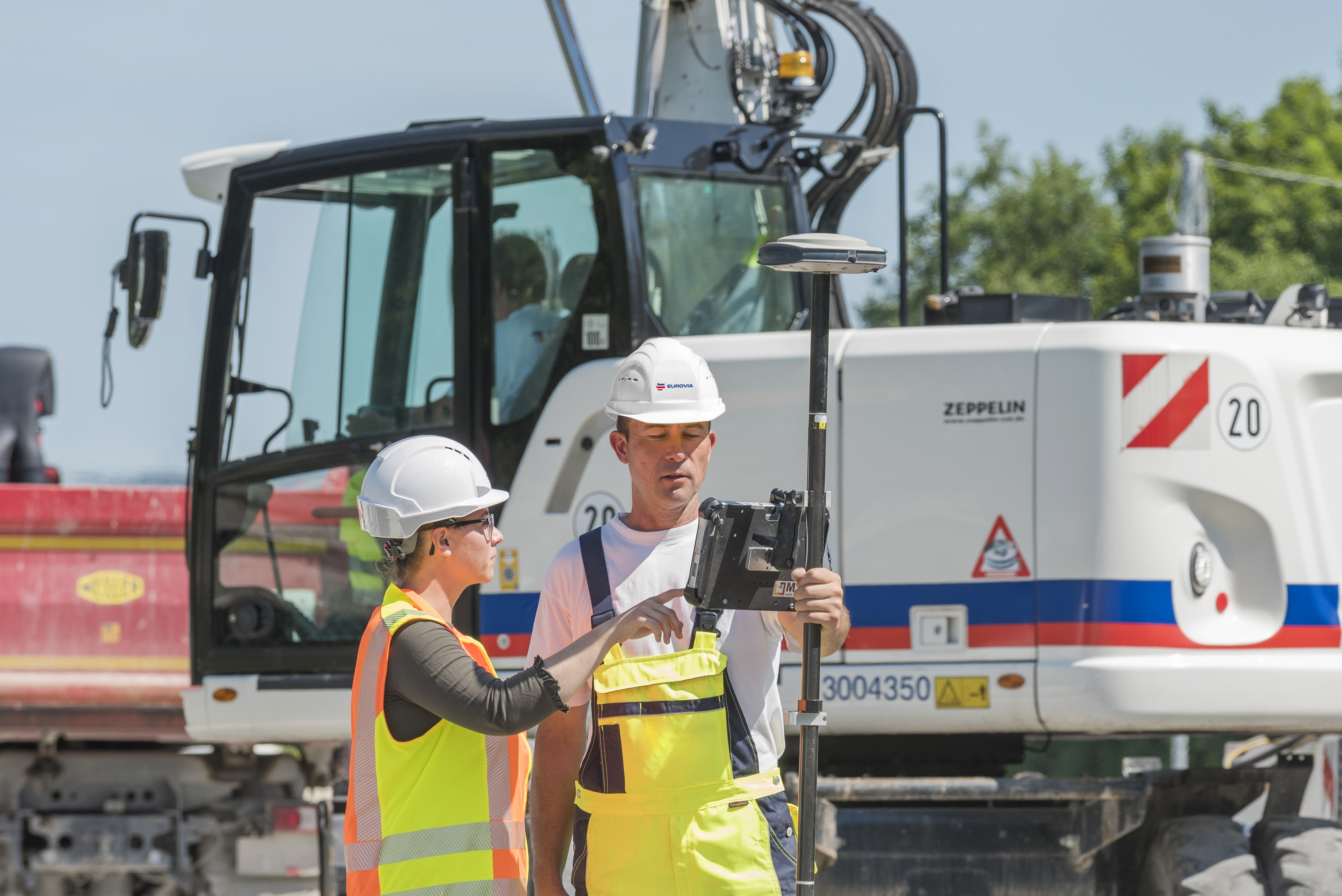 Vermesser bei der Arbeit.