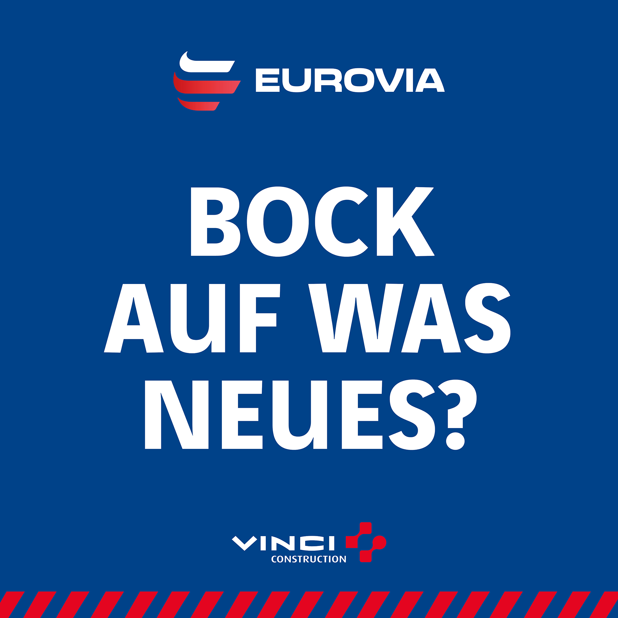 Kachel mit der Aufschrift: "Bock auf was Neues?"