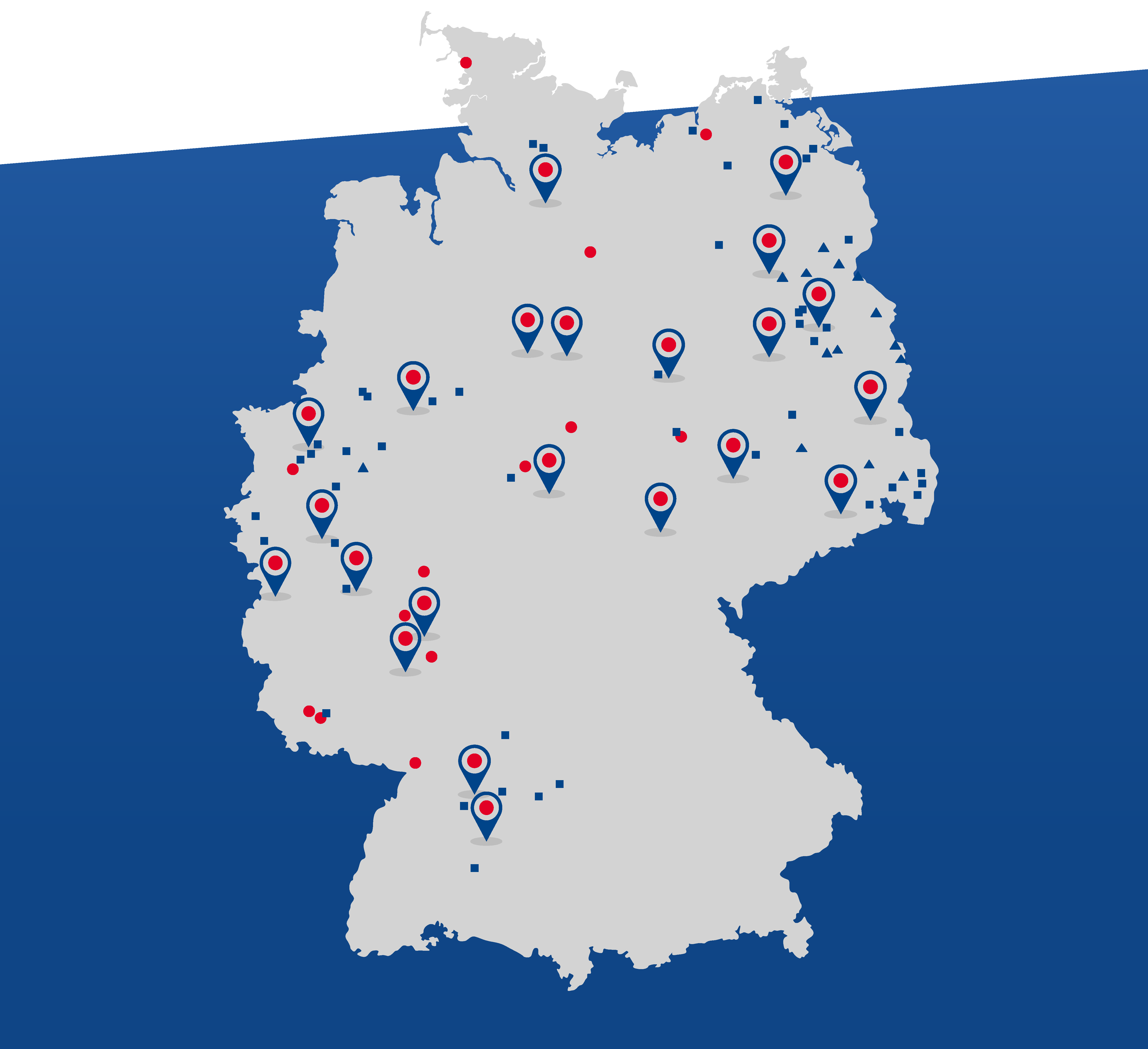 Deutschland Standortkarte von EUROVIA